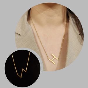 "Z" Initial Necklace 316L Stainless Steel